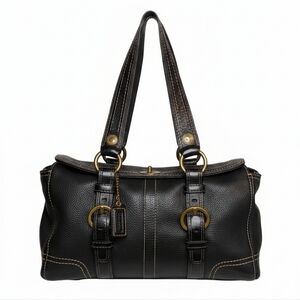 Coach Vintage Chelsea Turn Lock Satchel, Black - EUC!